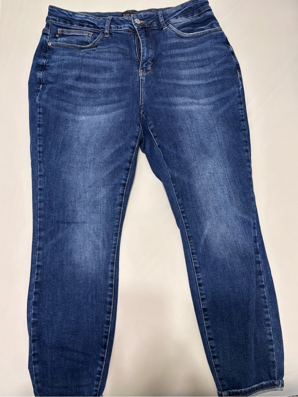 Judy Blue Skinny Jeans in Dark Blue Wash